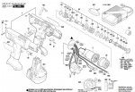 Bosch 0 602 491 446 BT EXACT 1100 Cordless Screw Driver Spare Parts